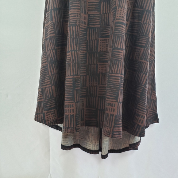 LulaRoe Simply Comfortable Dress S Brown Black - Picture 6 of 8